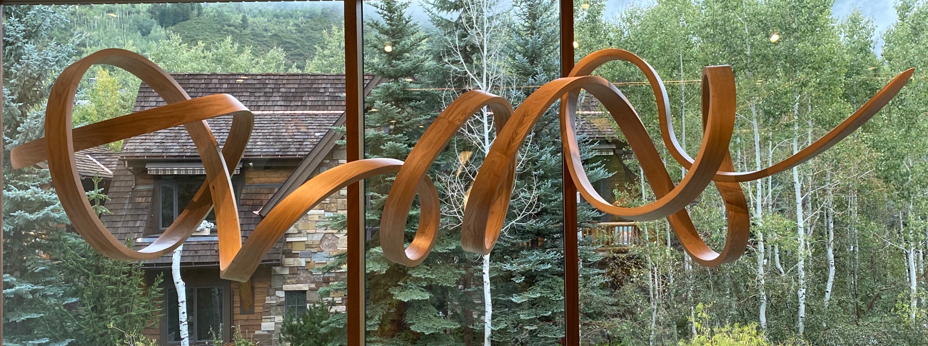 Rick Maxwell bent wood sculpture