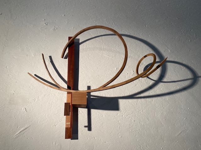 Rick Maxwell bent wood sculpture 2020-2022