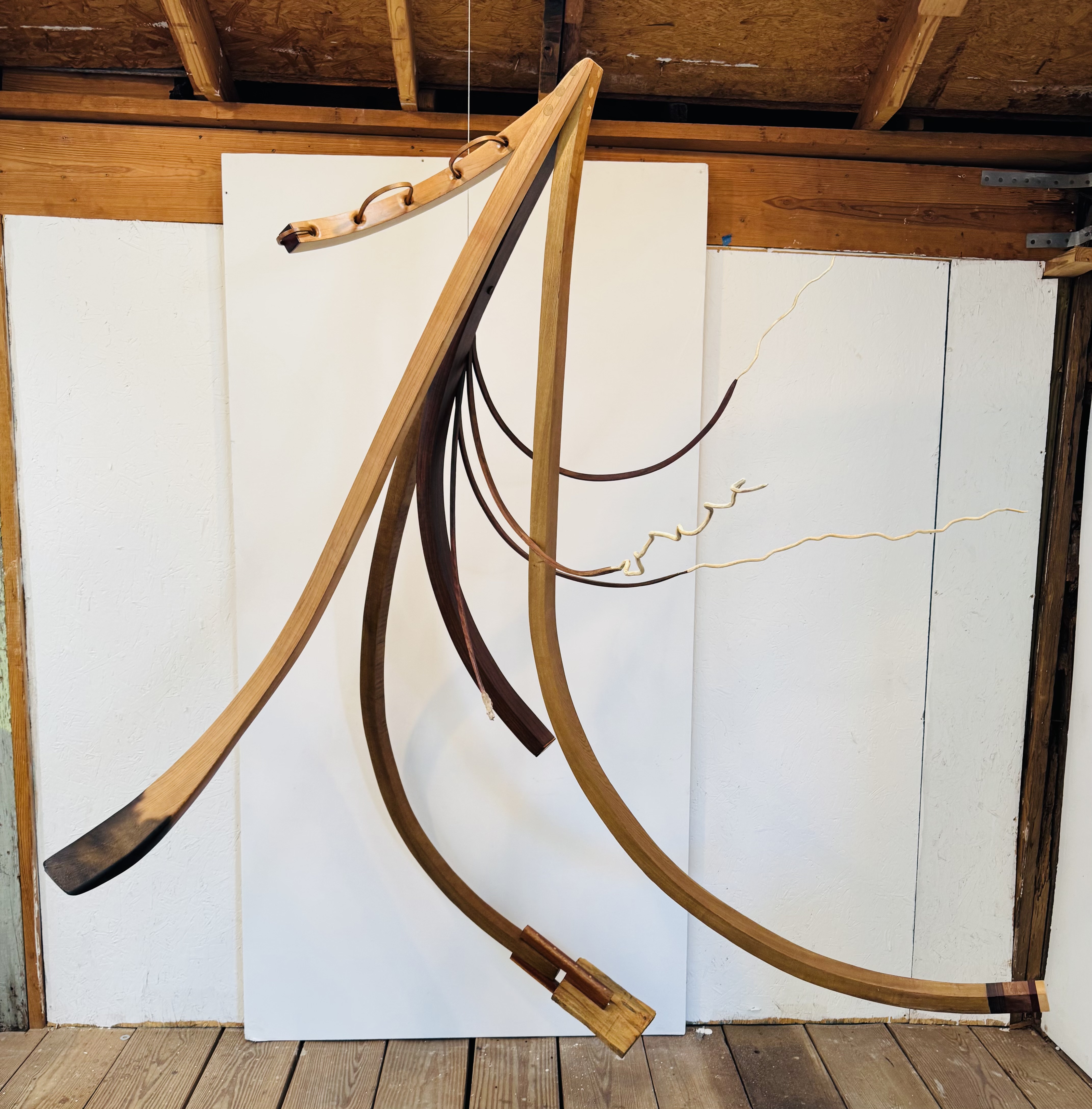 Rick Maxwell bent wood sculpture 2023-2026-2698