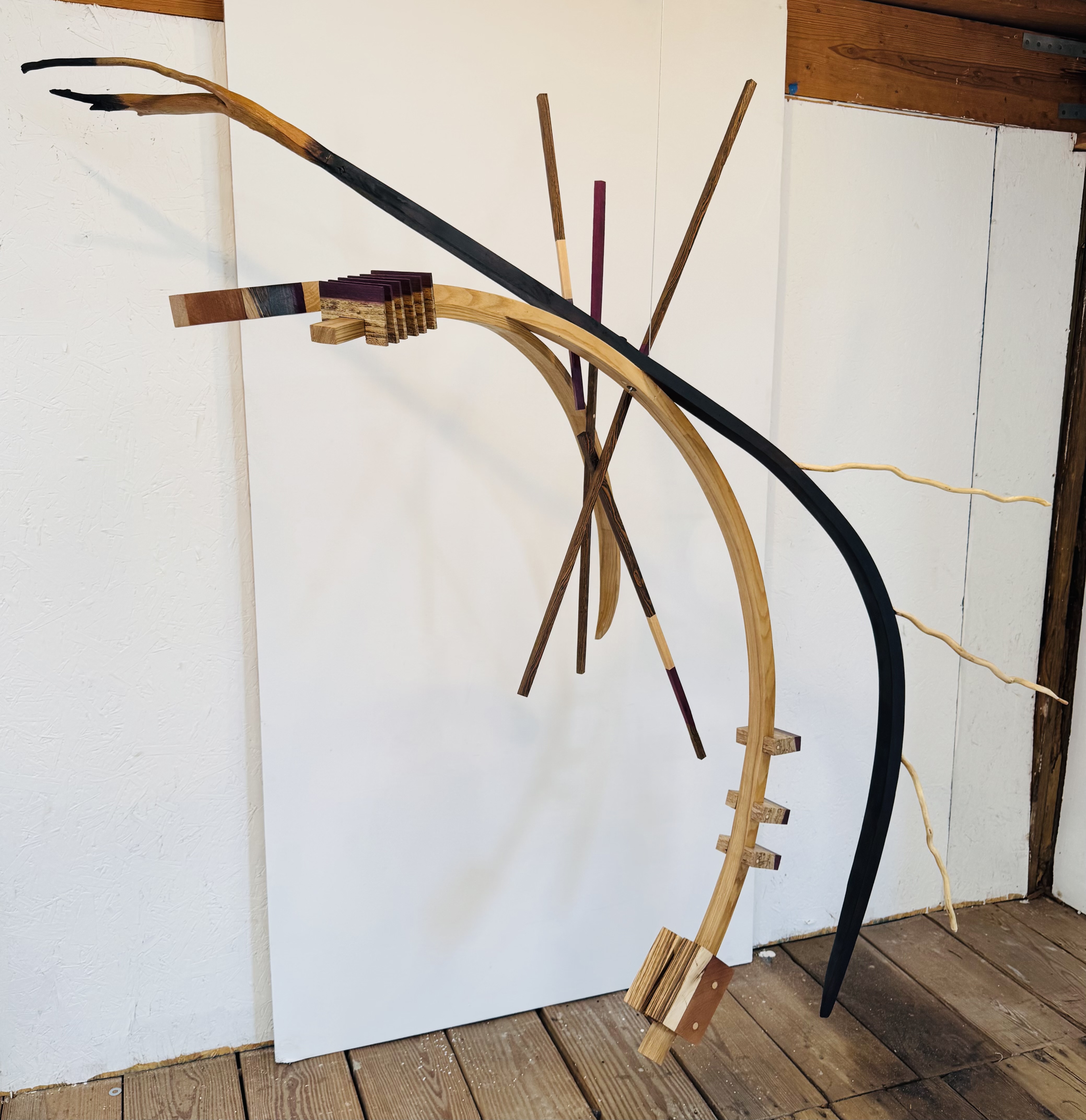 Rick Maxwell bent wood sculpture 2023-2026-2766